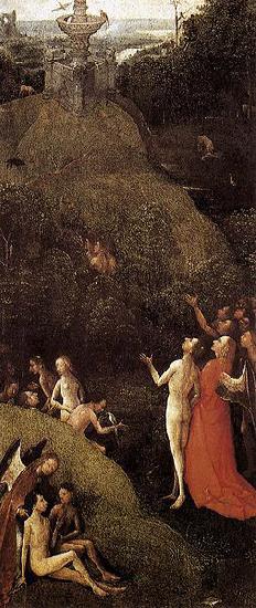 Jheronimus Bosch The blessed in the Terrestrial Paradise oil painting image